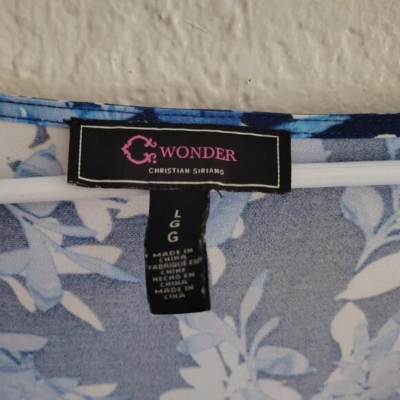 Floral Blue Maxi Dress - Picture 3 of 4